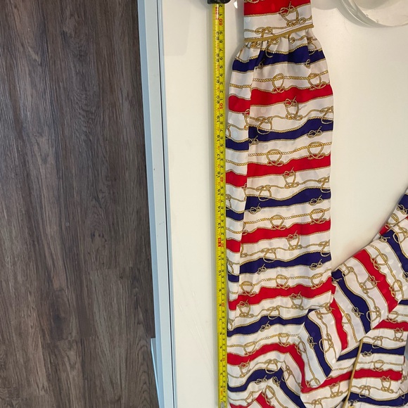 Maggy London Red, Blue, and Gold Striped Top - Picture 5 of 5